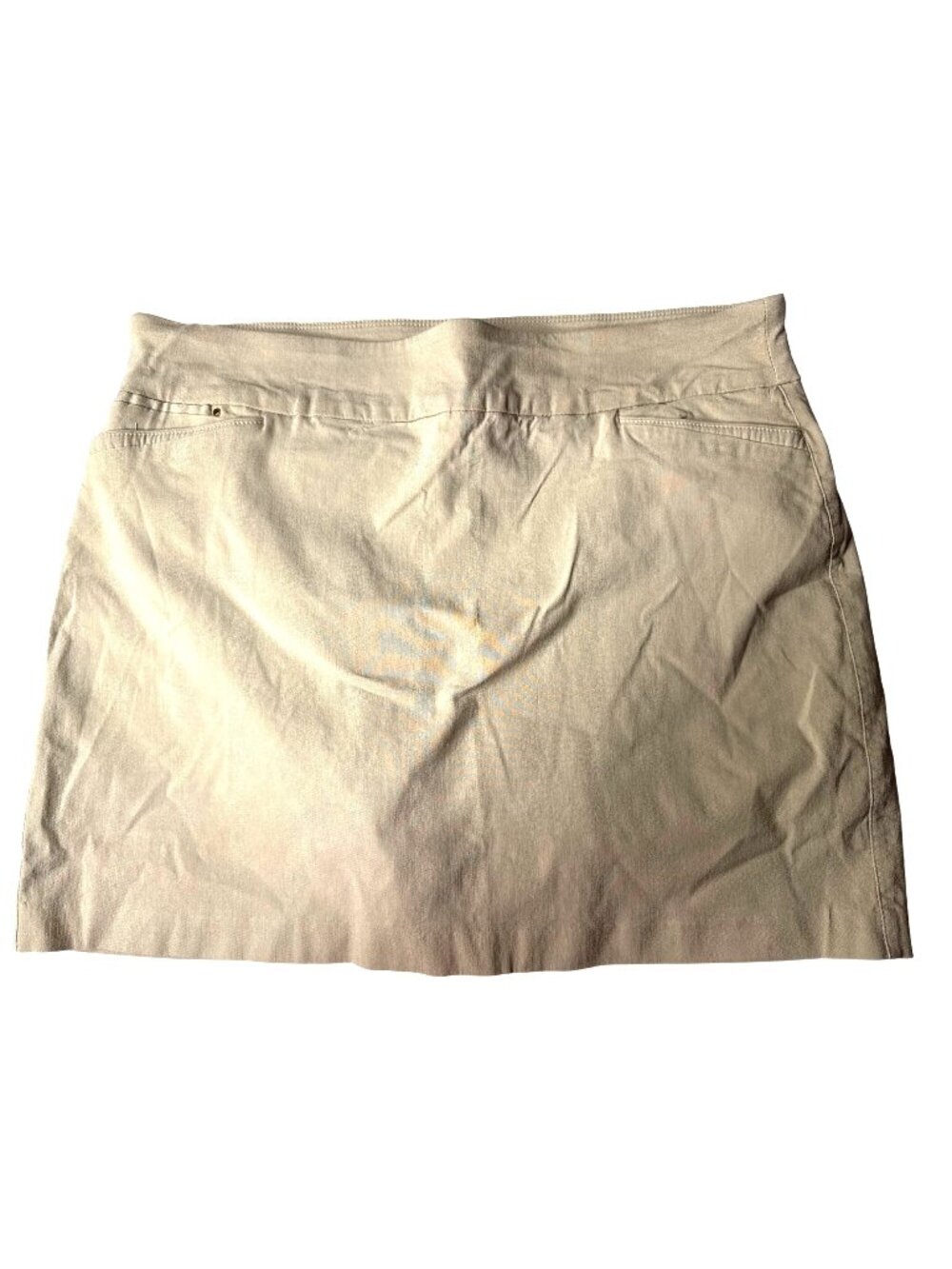 Attyre New York Womens Skort Beige Rayon/Nylon Blend Size 16